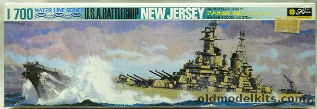 Fujimi 1/700 USS New Jersey BB62 Battleship, WLB111 plastic model kit